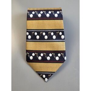 Golf Themed Tie Polyester by Silk‎ House 56"